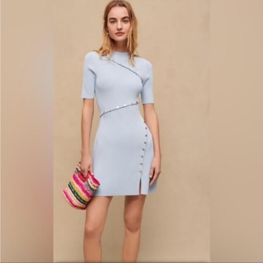 Maje soft blue dress